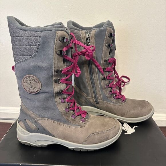 Santana Canada lined lace up waterproof anti slip boot size 10, made in Italy - Picture 6 of 15